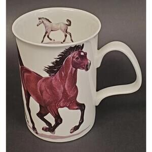 Vintage Roy Kirkham Horses Mug Bay Mare & Foal Fine Bone China England 2005
